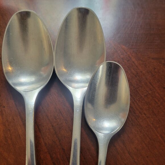Dansk Design Finland IMQ Stainless Steel Spoons Set Of 3 - 2 Tablespoons & 1 Tea - Picture 3 of 4